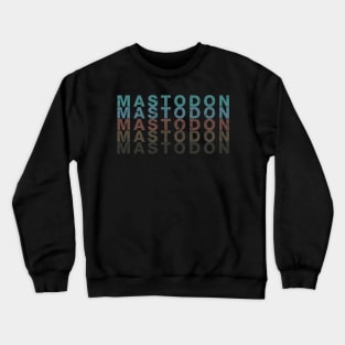 Graphic Mastodon  Lovely Name Flowers Retro Classic Styles Crewneck Sweatshirt